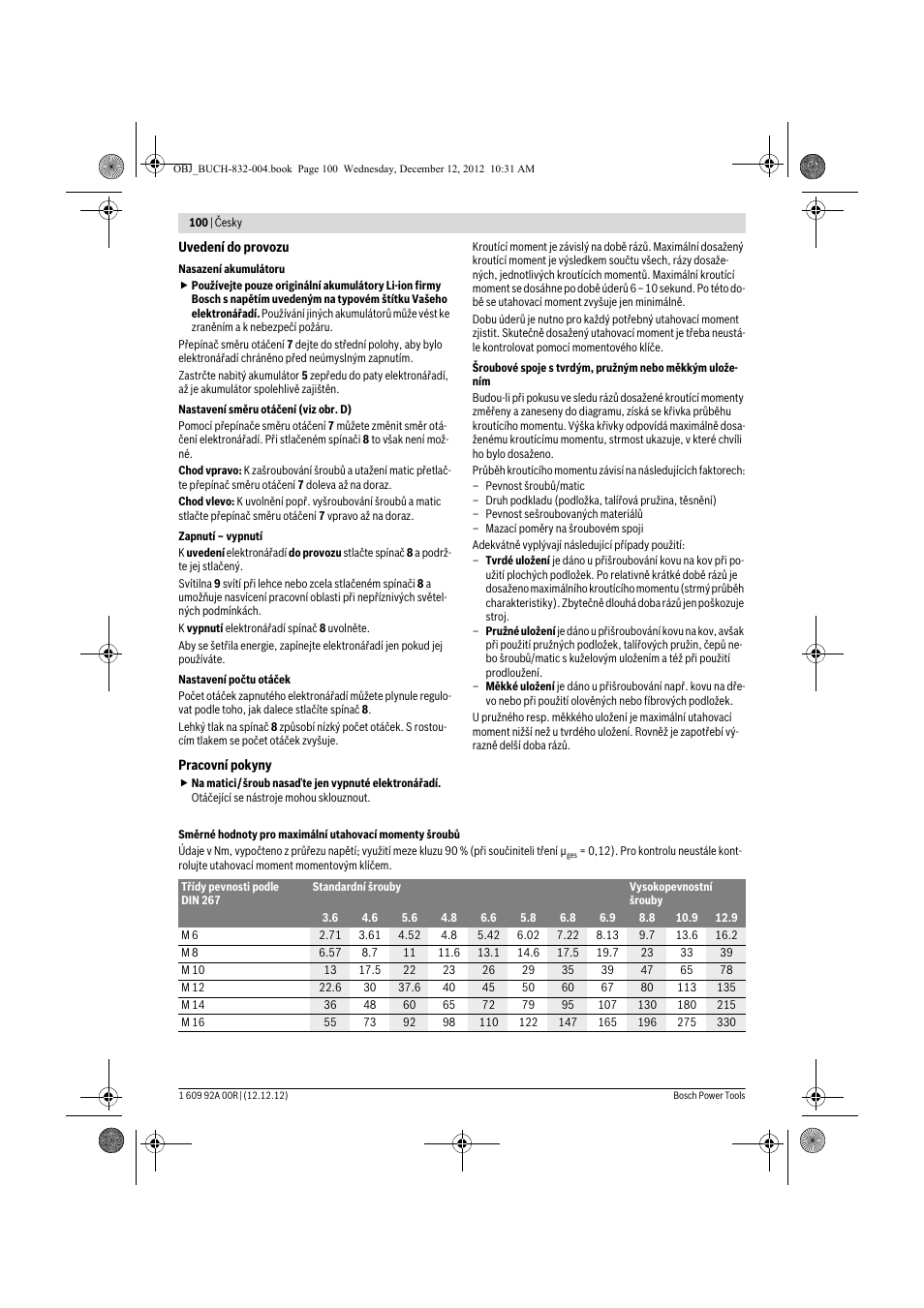 Bosch GDR 18 V-LI Professional User Manual | Page 100 / 194