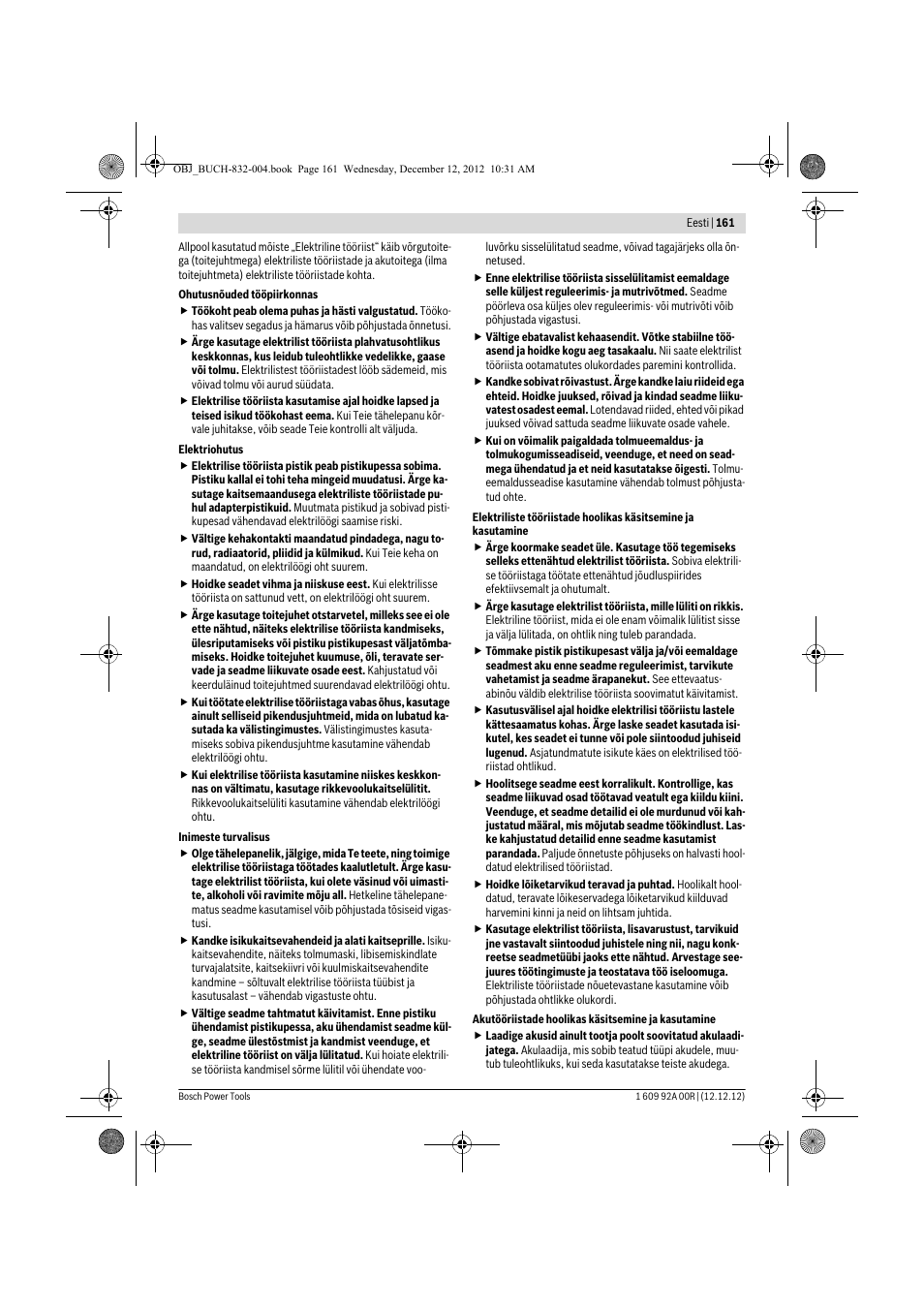 Bosch GDR 18 V-LI Professional User Manual | Page 161 / 194