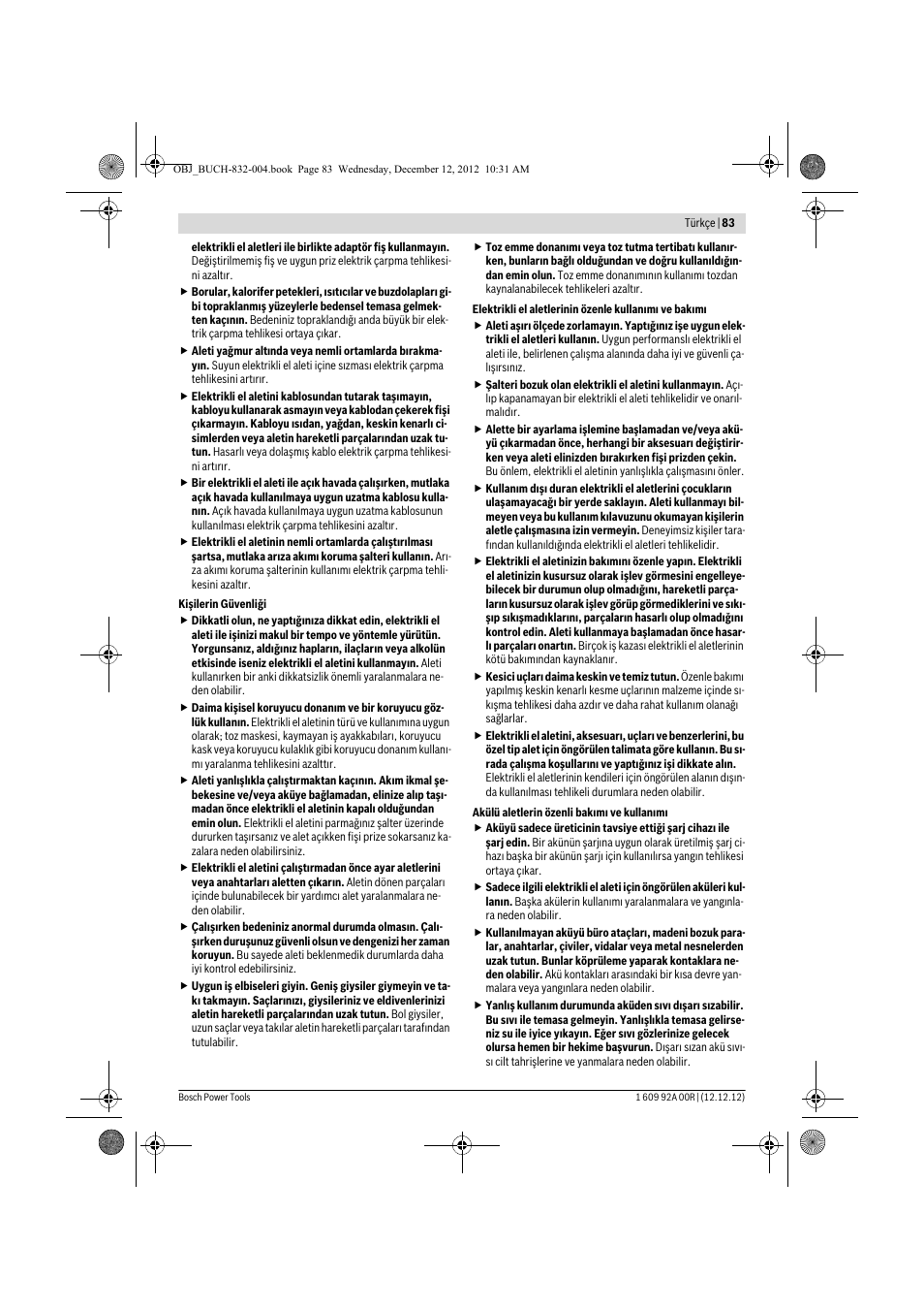 Bosch GDR 18 V-LI Professional User Manual | Page 83 / 194