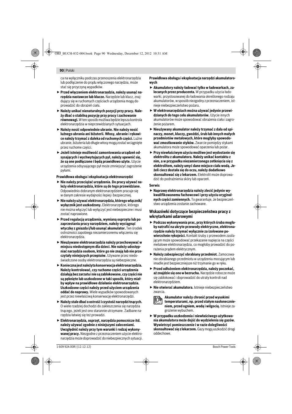 Bosch GDR 18 V-LI Professional User Manual | Page 90 / 194