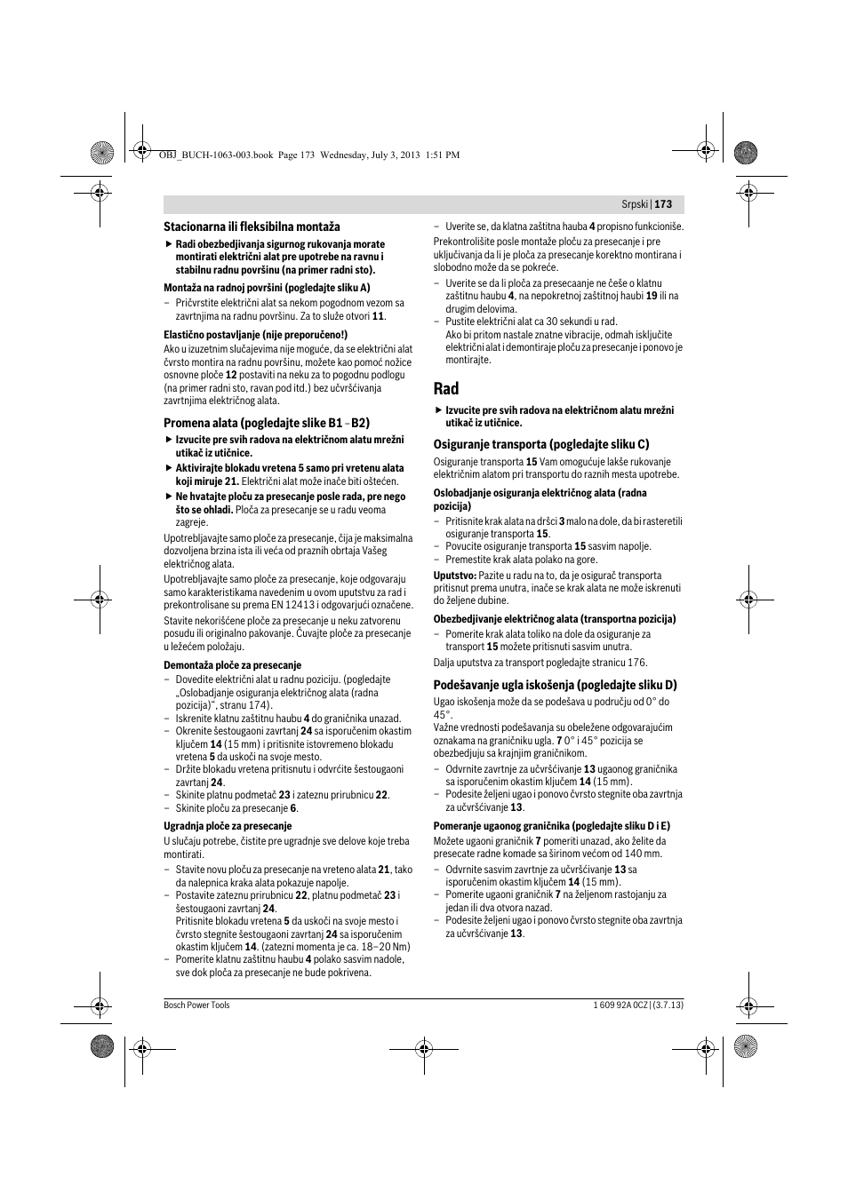 Bosch GCO 2000 Professional User Manual | Page 173 / 223