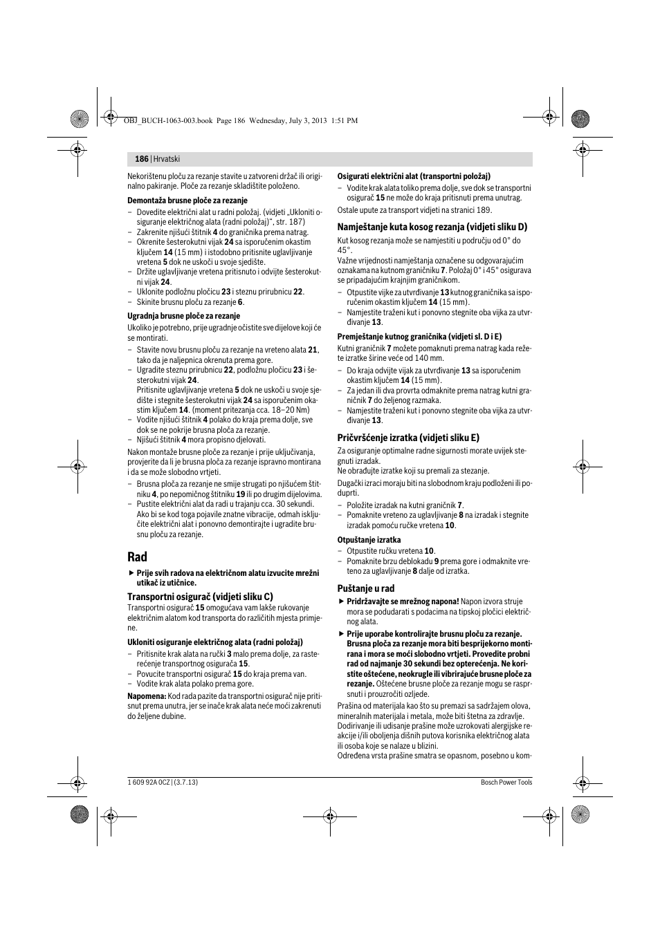 Bosch GCO 2000 Professional User Manual | Page 186 / 223