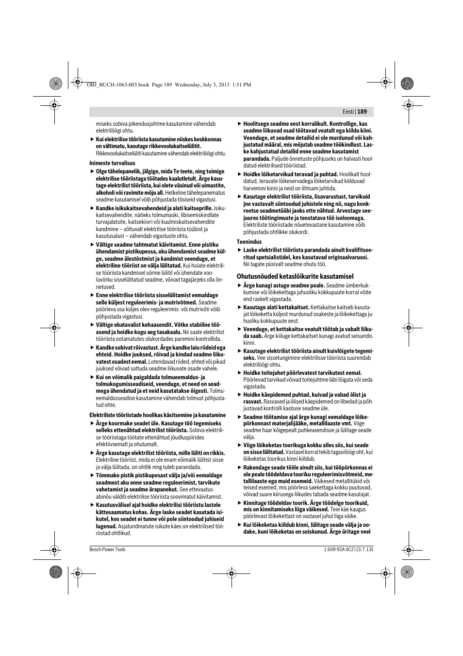 Bosch GCO 2000 Professional User Manual | Page 189 / 223