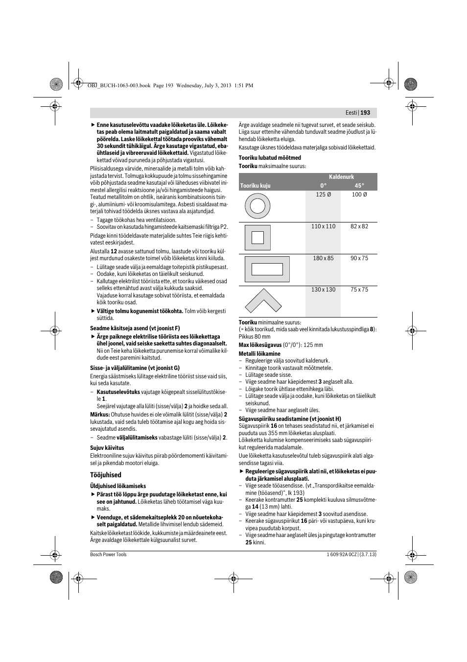 Bosch GCO 2000 Professional User Manual | Page 193 / 223