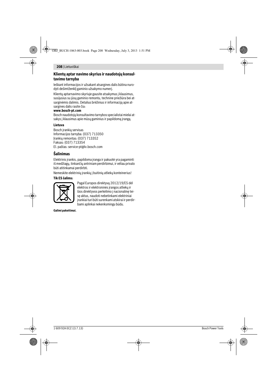 Bosch GCO 2000 Professional User Manual | Page 208 / 223