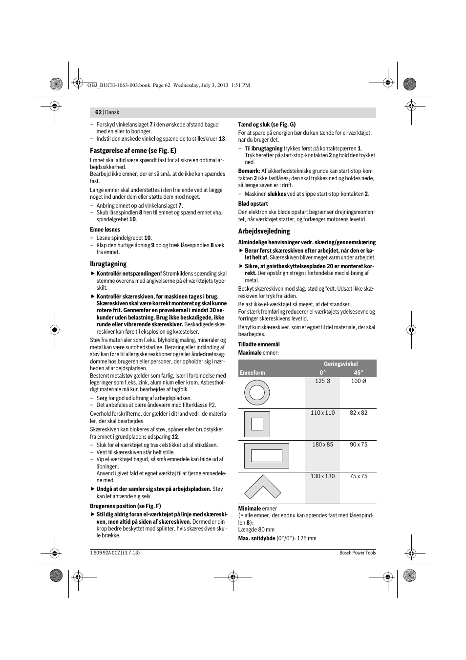 Bosch GCO 2000 Professional User Manual | Page 62 / 223