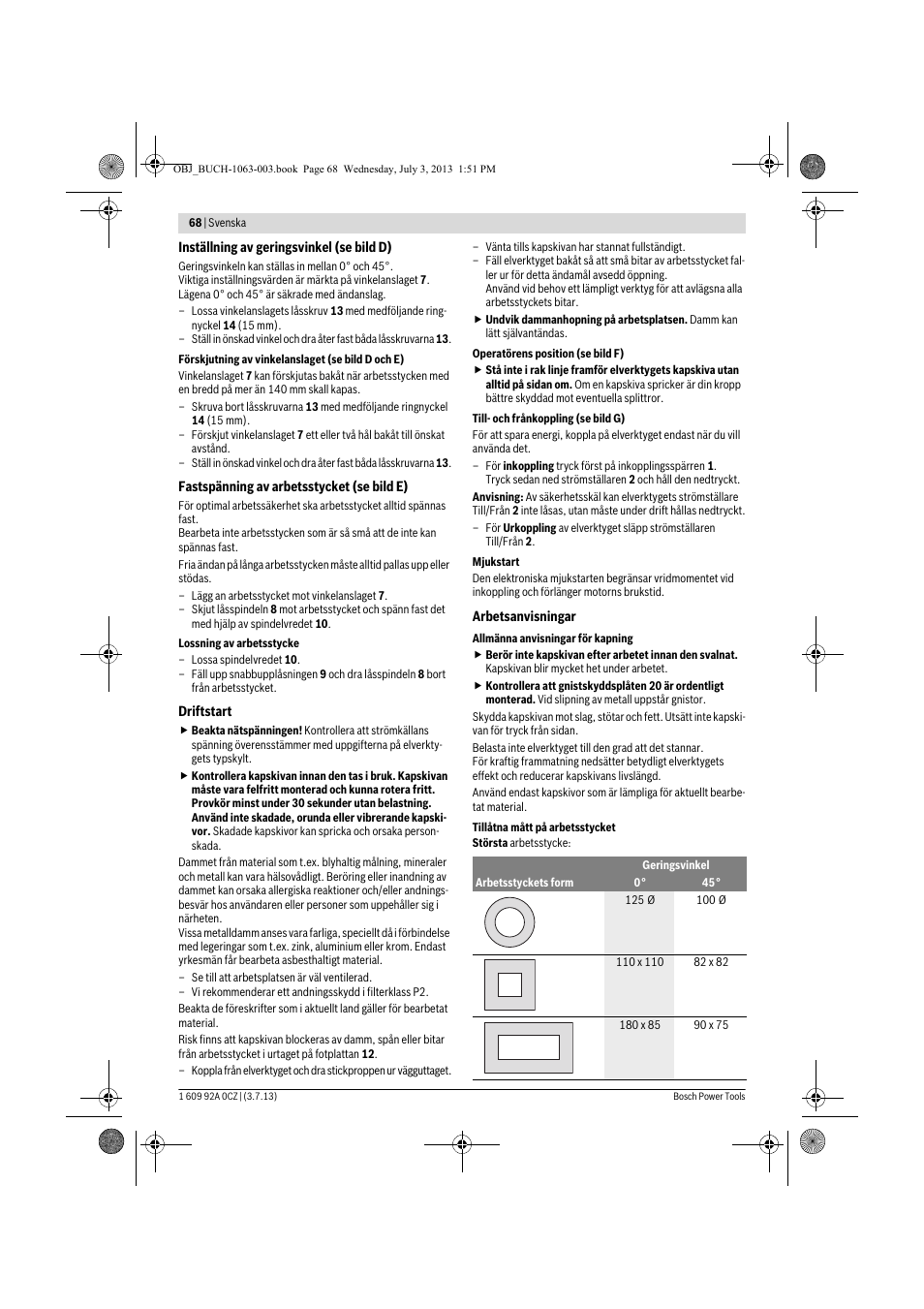 Bosch GCO 2000 Professional User Manual | Page 68 / 223