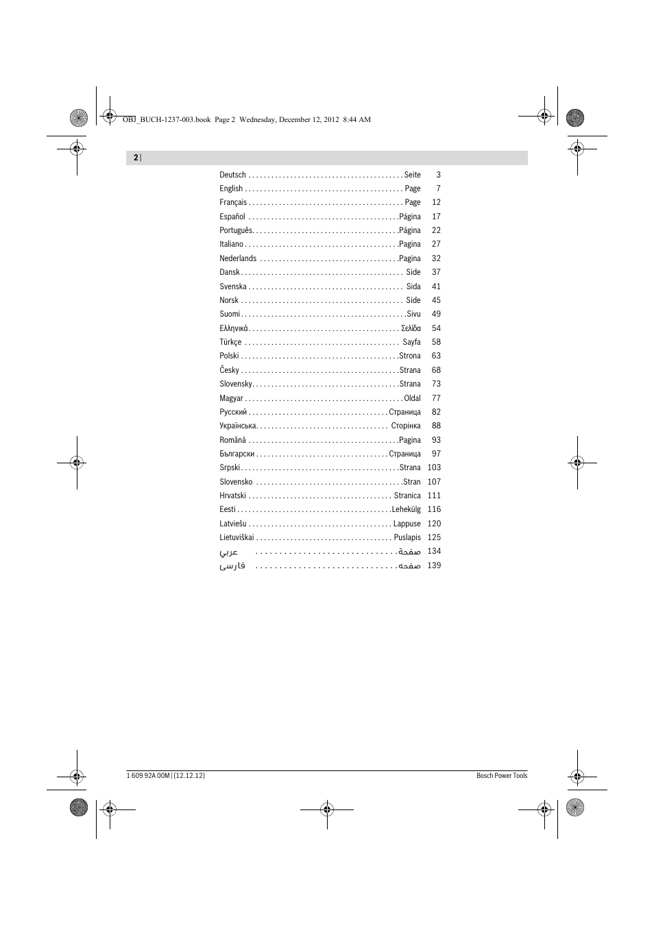 Bosch GSR 14,4 VE-2-LI Professional User Manual | Page 2 / 146