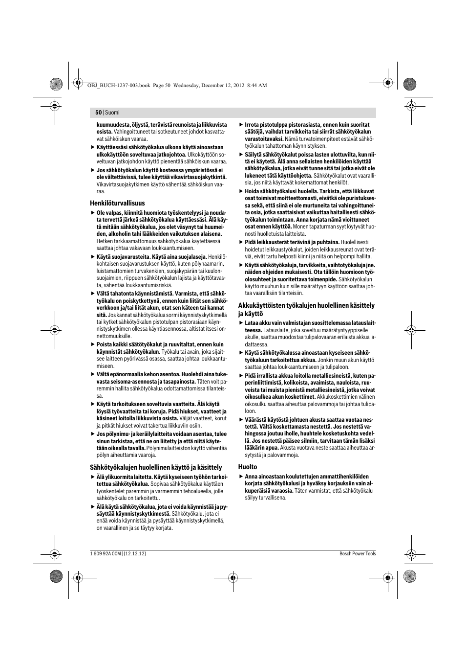 Bosch GSR 14,4 VE-2-LI Professional User Manual | Page 50 / 146