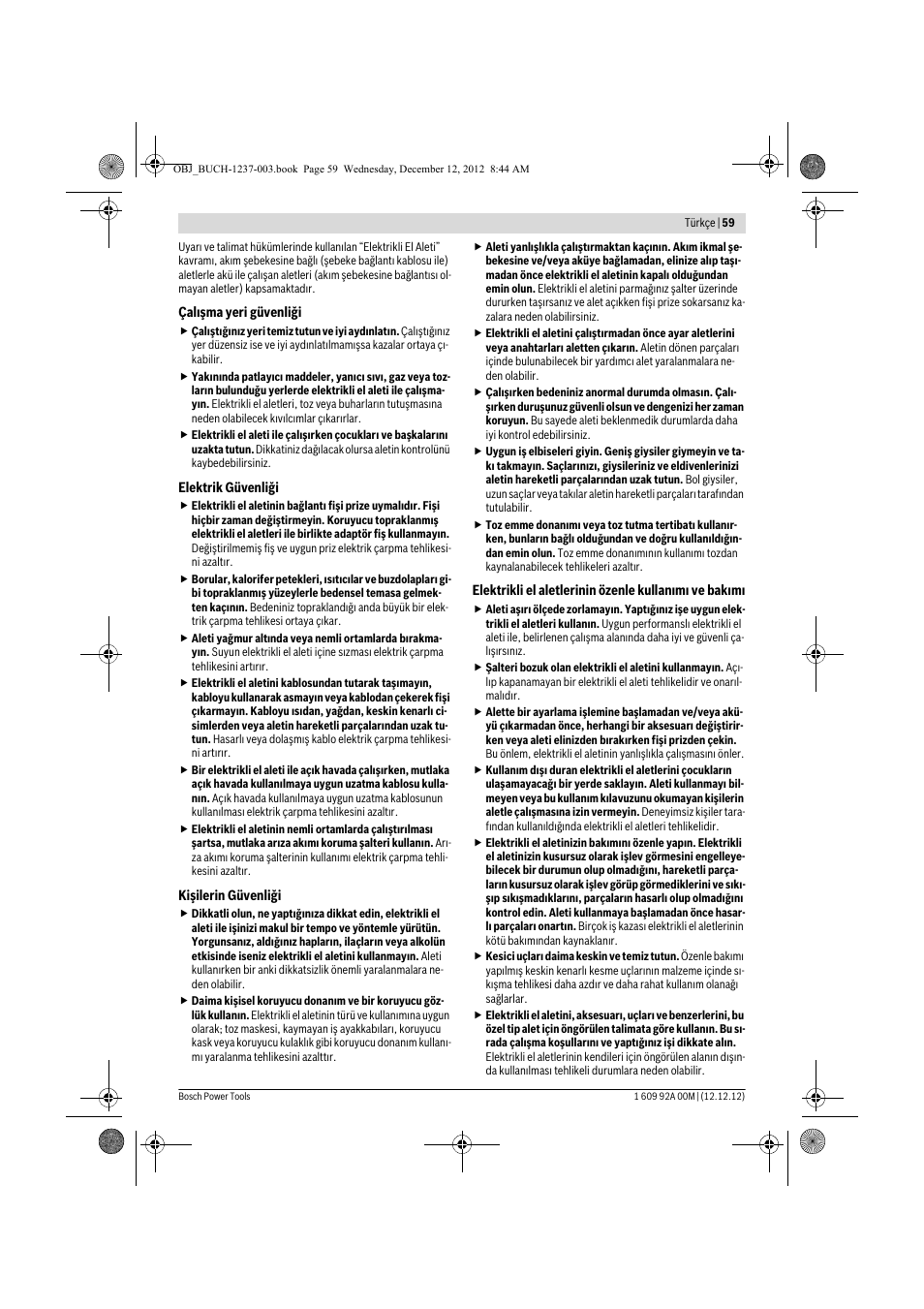 Bosch GSR 14,4 VE-2-LI Professional User Manual | Page 59 / 146