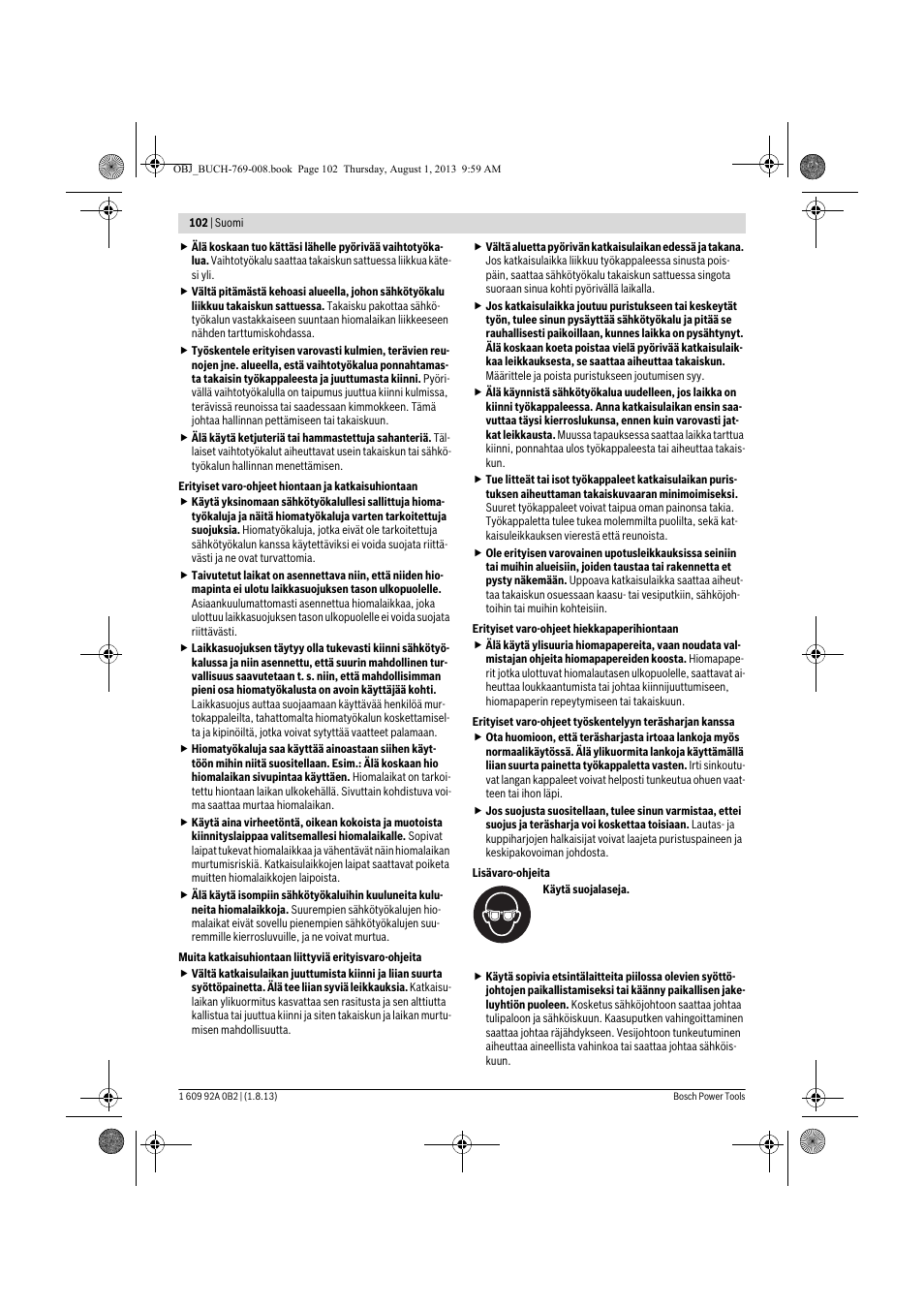 Bosch GWS 24-230 JVX Professional User Manual | Page 101 / 299