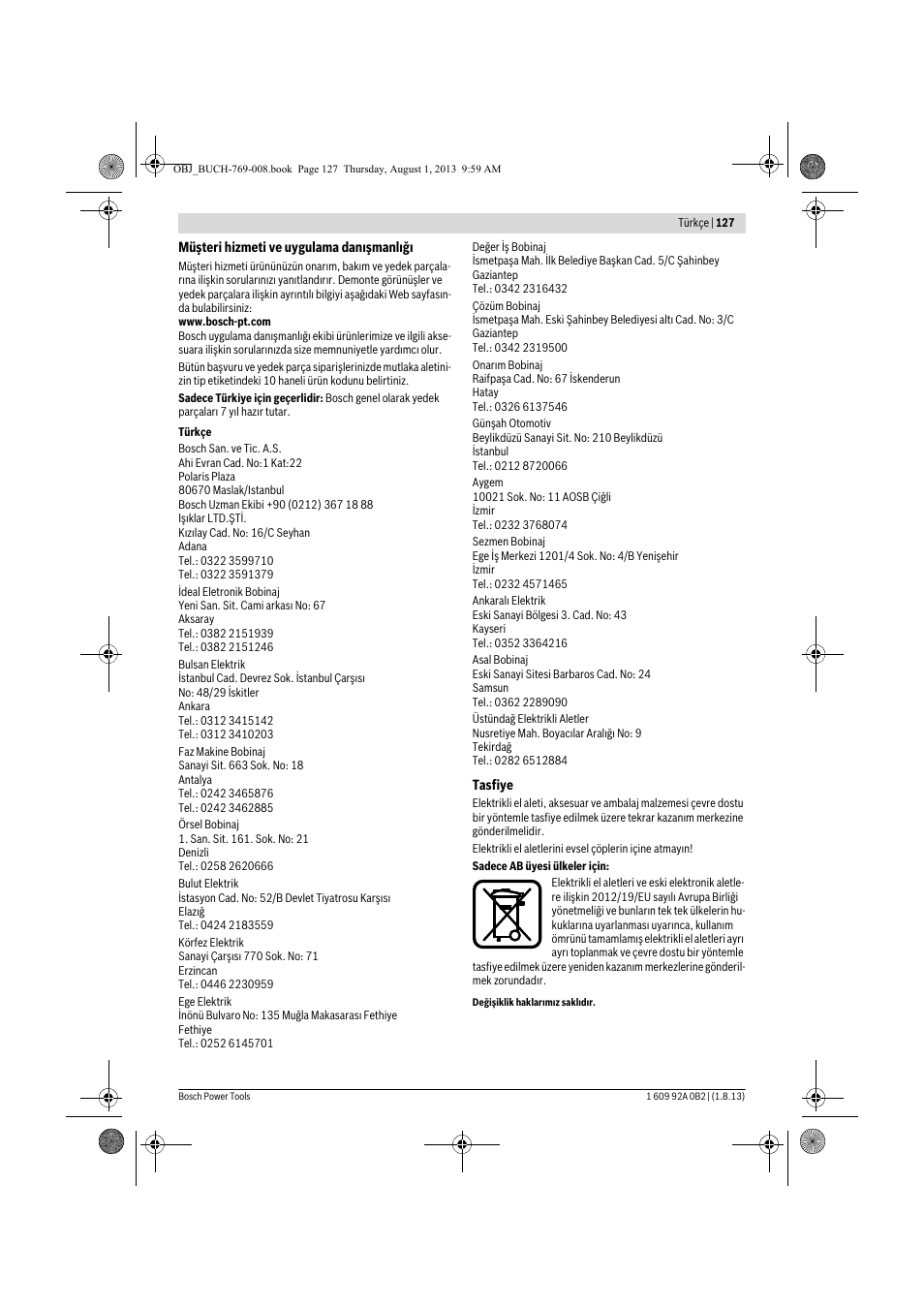 Bosch GWS 24-230 JVX Professional User Manual | Page 126 / 299