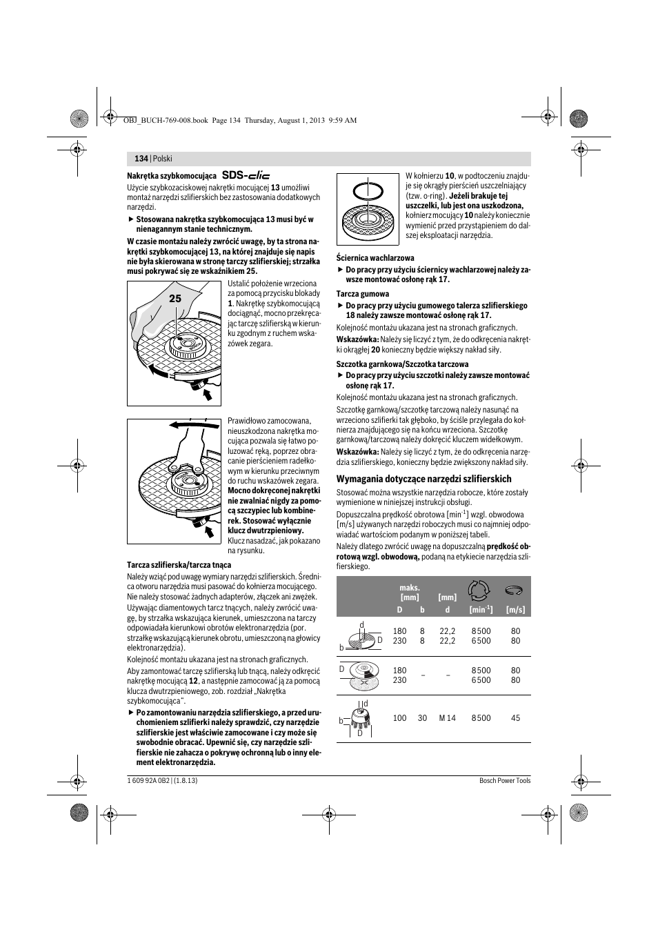 Bosch GWS 24-230 JVX Professional User Manual | Page 133 / 299