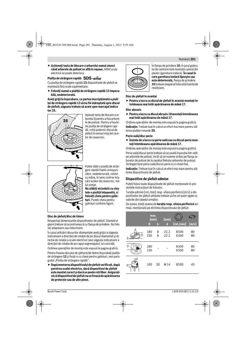 Bosch GWS 24-230 JVX Professional User Manual | Page 200 / 299