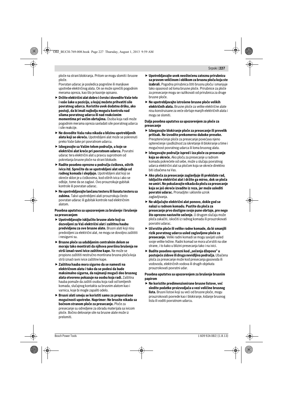 Bosch GWS 24-230 JVX Professional User Manual | Page 226 / 299