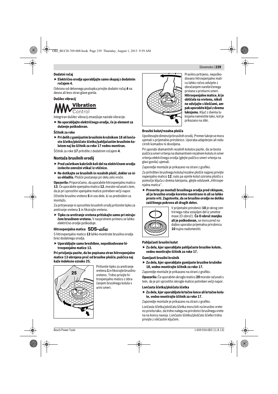 Bosch GWS 24-230 JVX Professional User Manual | Page 238 / 299