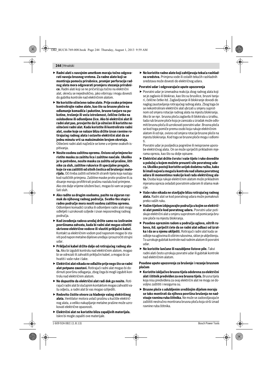 Bosch GWS 24-230 JVX Professional User Manual | Page 243 / 299