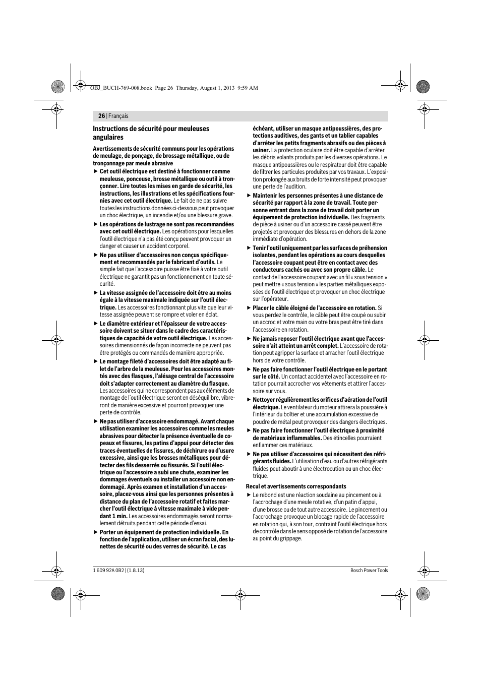 Bosch GWS 24-230 JVX Professional User Manual | Page 25 / 299