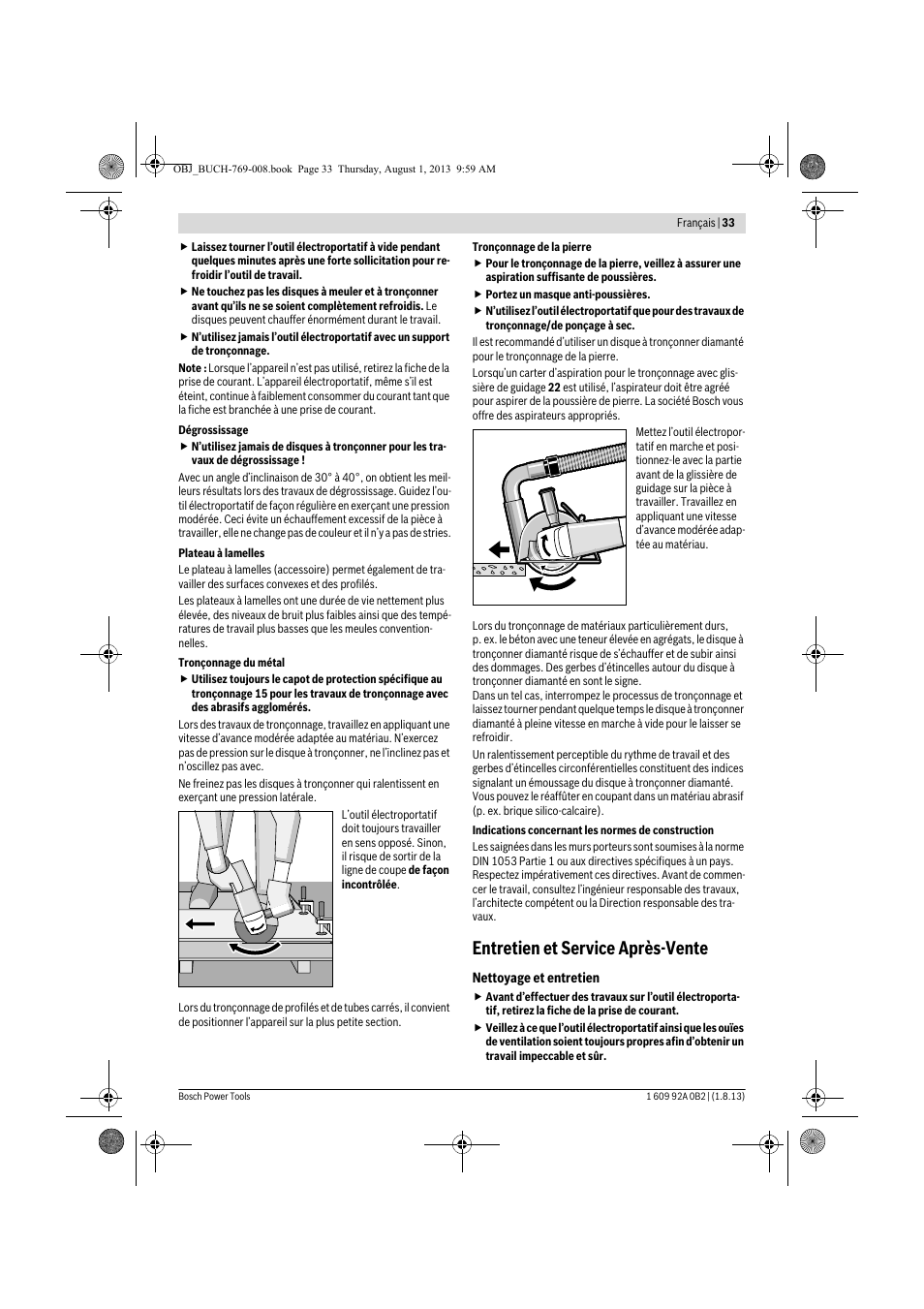 Entretien et service après-vente | Bosch GWS 24-230 JVX Professional User Manual | Page 32 / 299