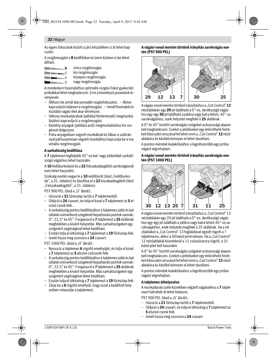 Bosch PST 900 PEL User Manual | Page 32 / 125