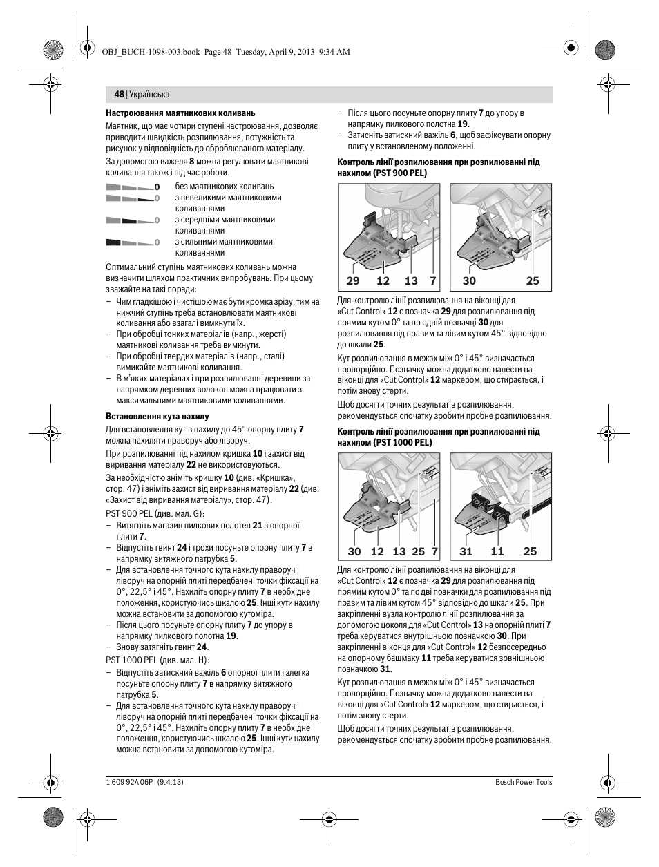 Bosch PST 900 PEL User Manual | Page 48 / 125