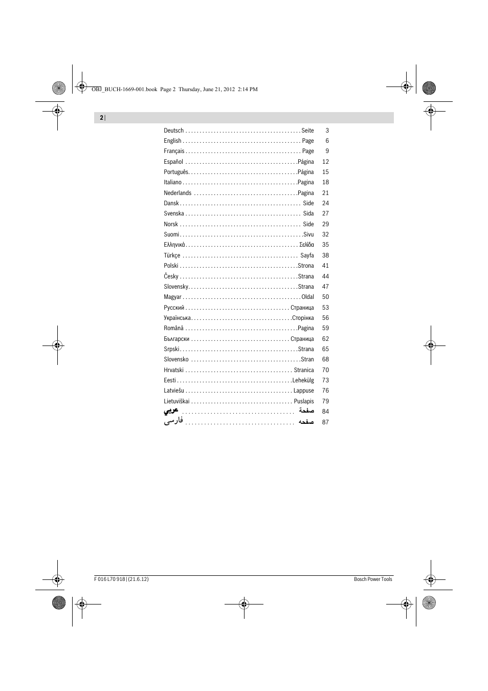 Vý—u | Bosch AMW 10 RT User Manual | Page 2 / 91