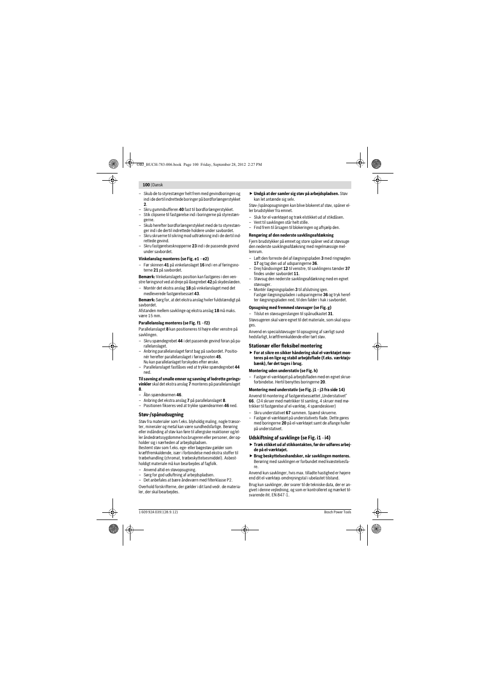Bosch PTS 10 User Manual | Page 100 / 309