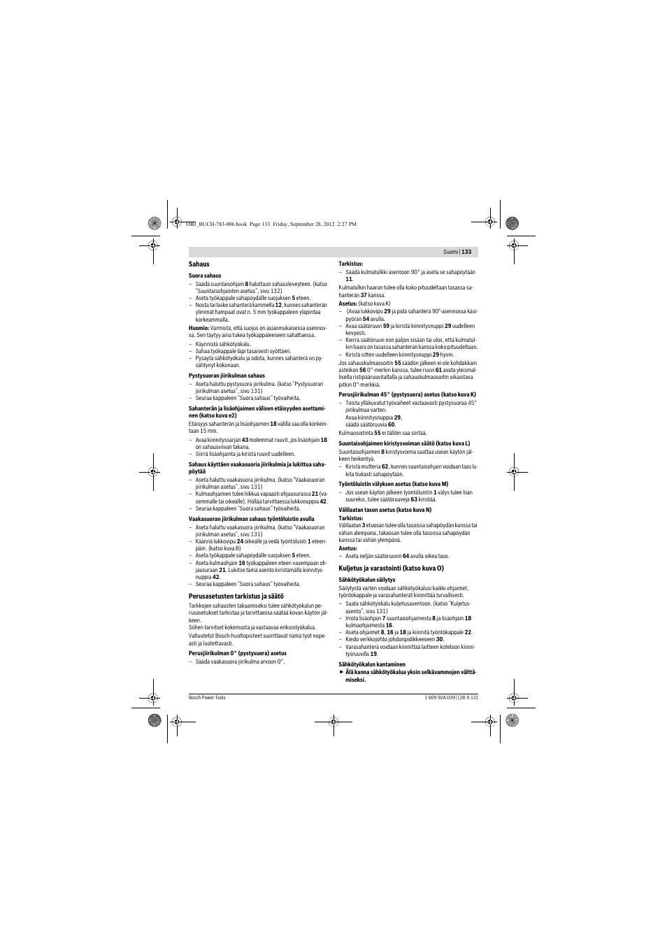 Bosch PTS 10 User Manual | Page 133 / 309