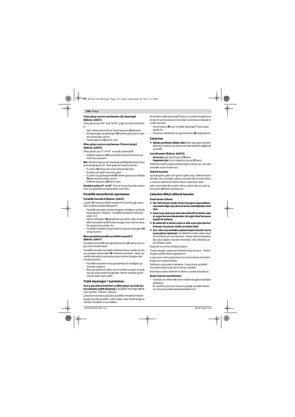 Bosch PTS 10 User Manual | Page 154 / 309