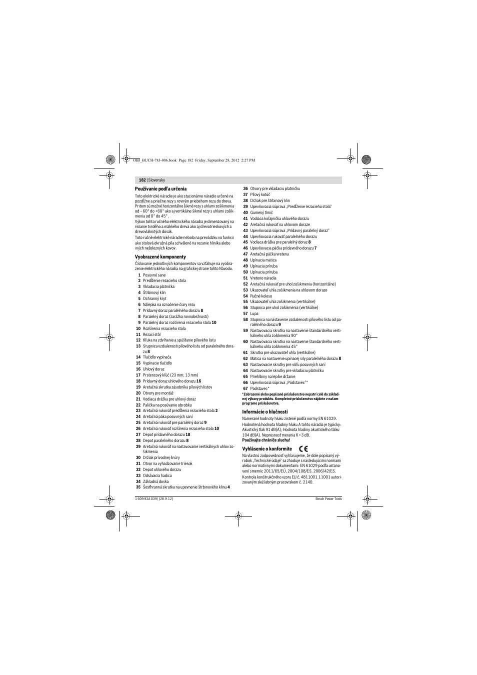 Bosch PTS 10 User Manual | Page 182 / 309