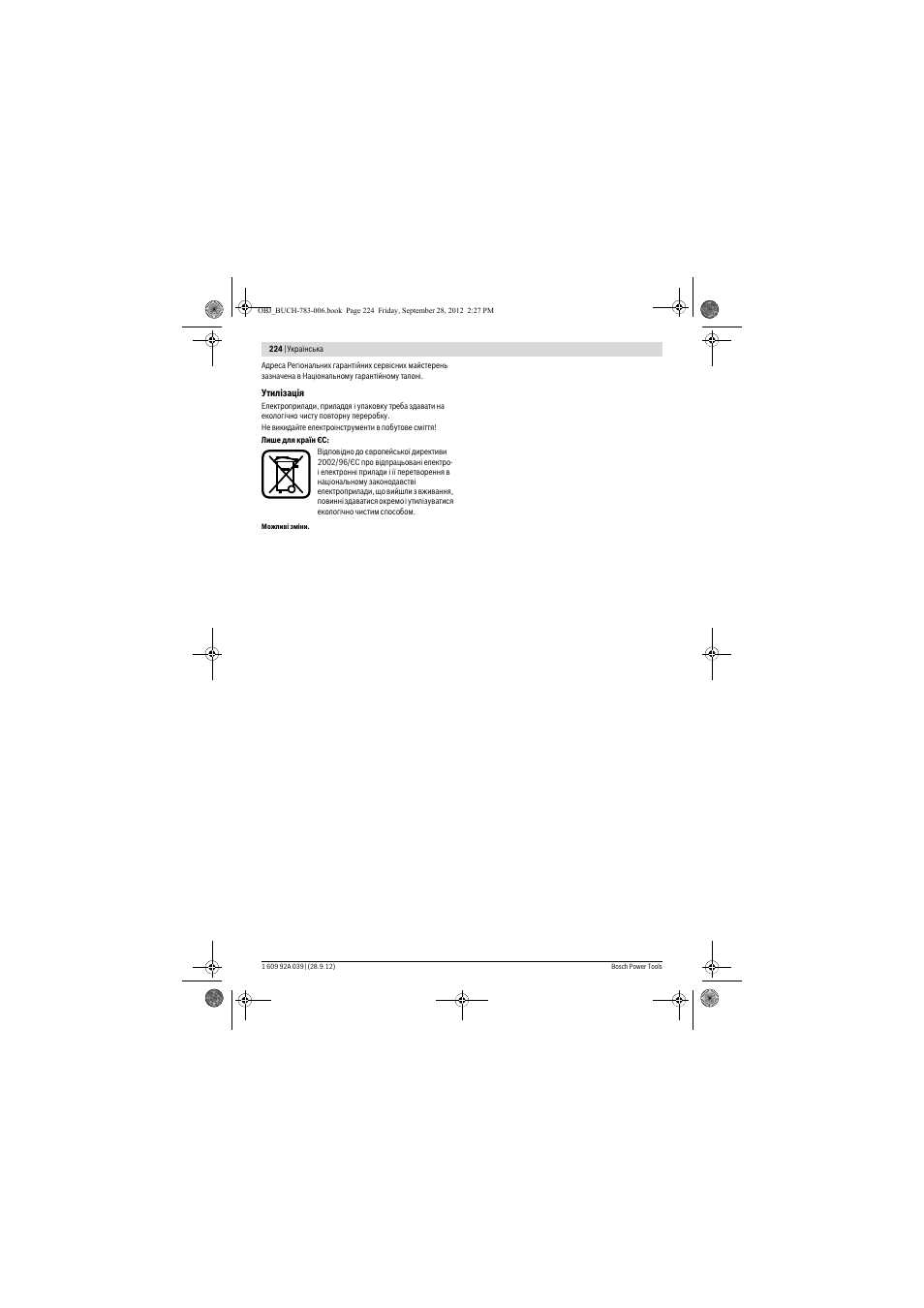 Bosch PTS 10 User Manual | Page 224 / 309