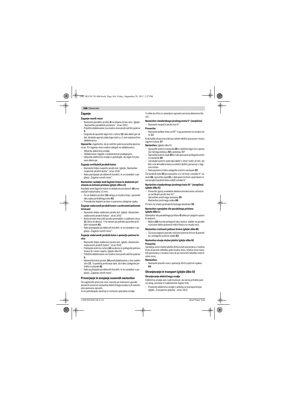 Bosch PTS 10 User Manual | Page 266 / 309