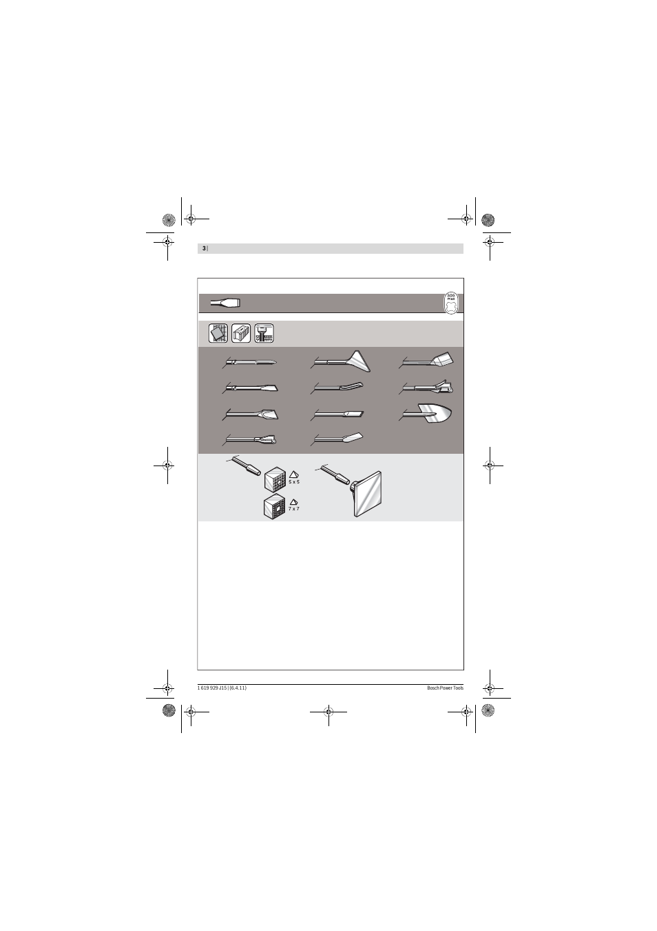 Bosch GBH 5-40 DCE Professional User Manual | Page 3 / 148