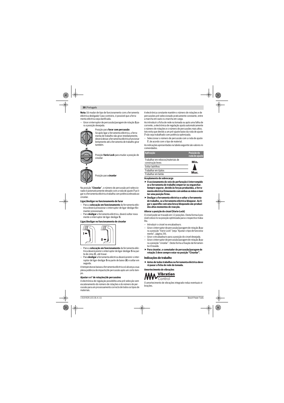 Bosch GBH 5-40 DCE Professional User Manual | Page 30 / 148