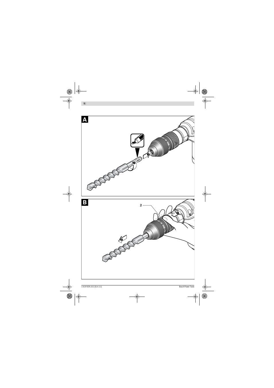 Bosch GBH 5-40 DCE Professional User Manual | Page 5 / 148