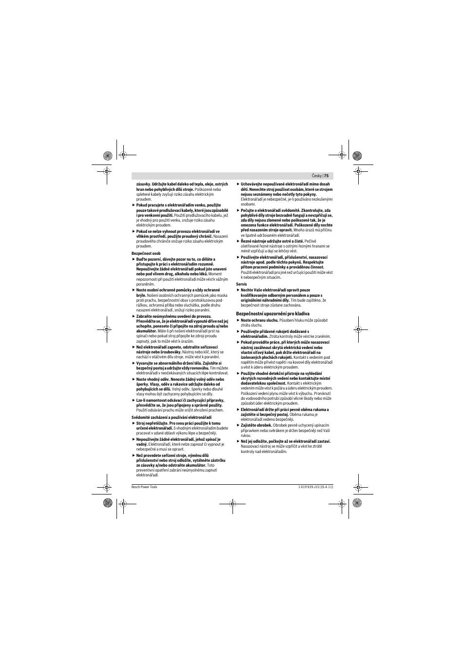 Bosch GBH 5-40 DCE Professional User Manual | Page 75 / 148