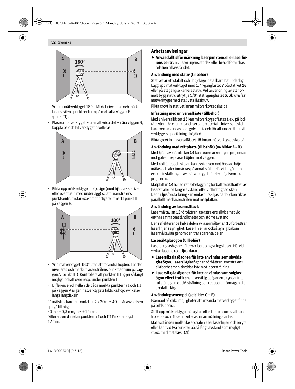 Bosch GCL 25 Professional User Manual | Page 52 / 190
