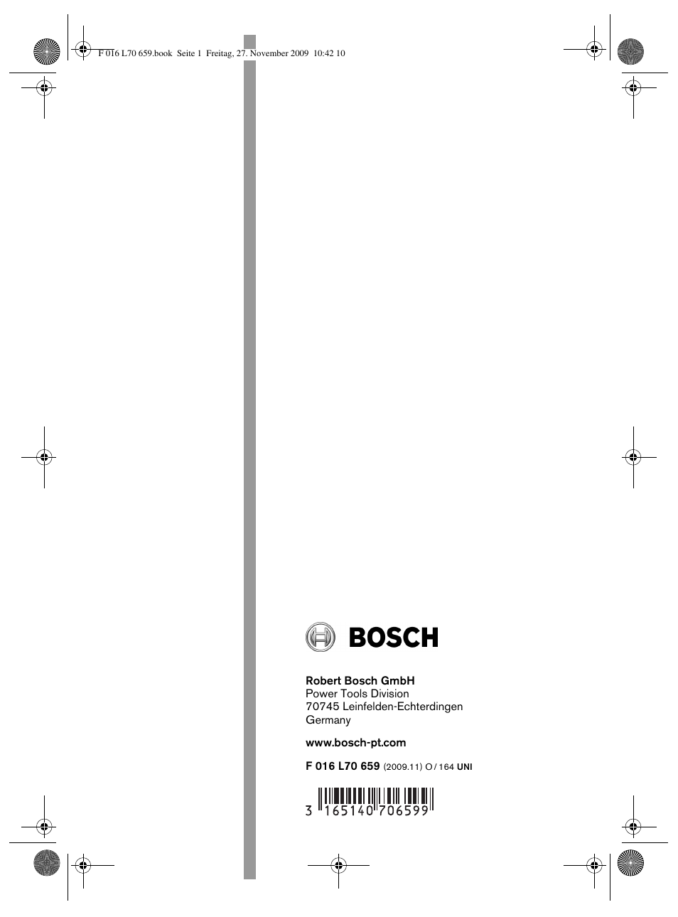 Bosch ART 23 EASYTRIM User Manual | Page 164 / 164