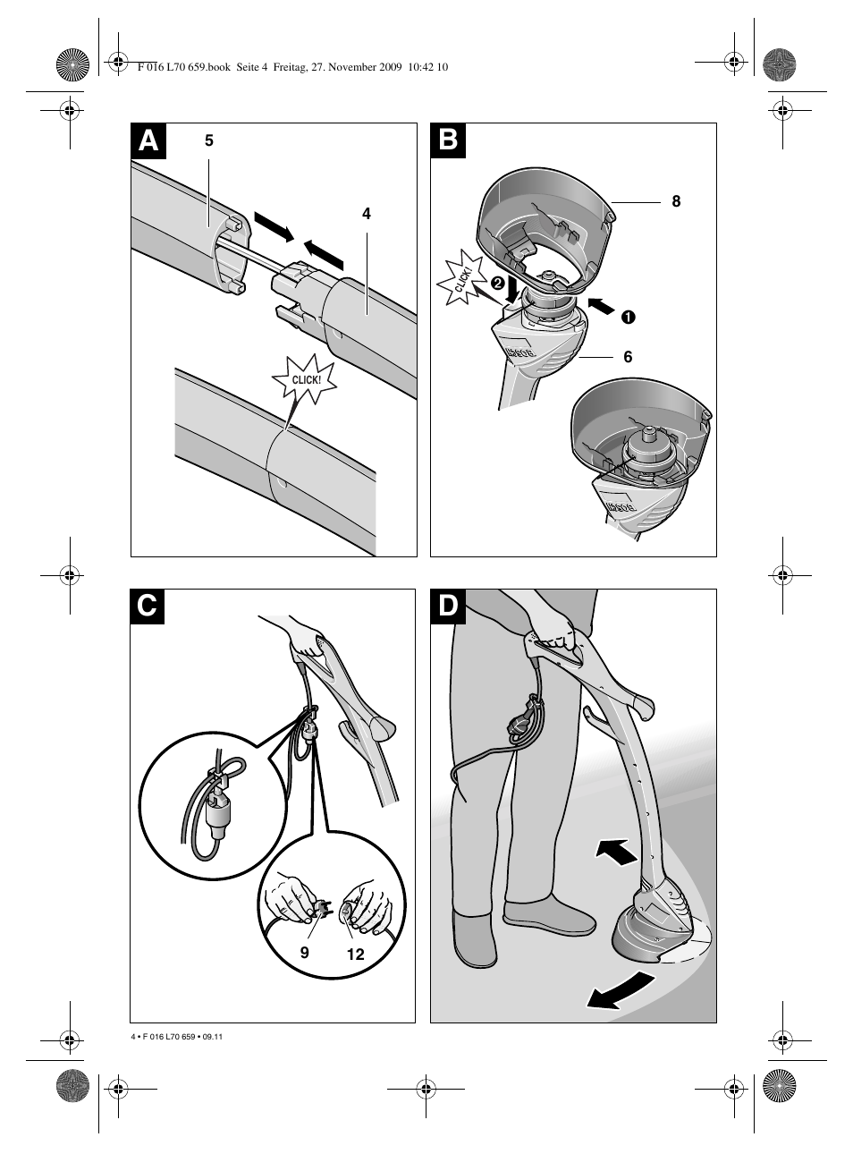 Bc d | Bosch ART 23 EASYTRIM User Manual | Page 4 / 164
