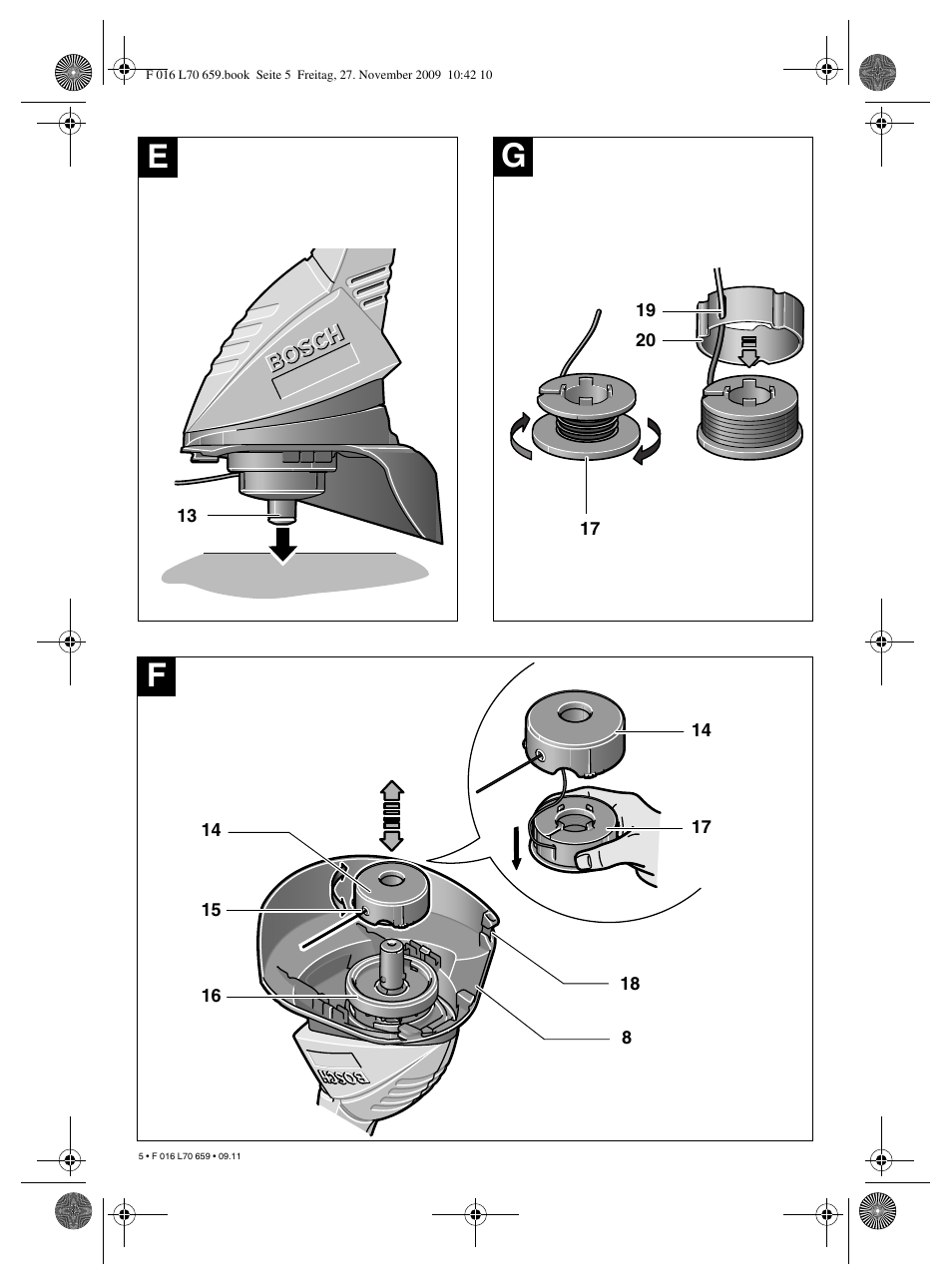 Eg f | Bosch ART 23 EASYTRIM User Manual | Page 5 / 164
