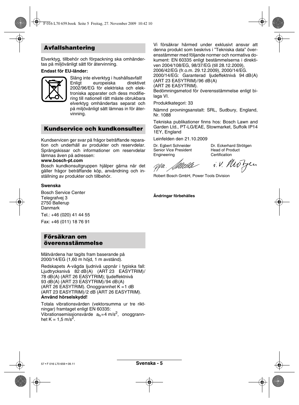 Bosch ART 23 EASYTRIM User Manual | Page 57 / 164