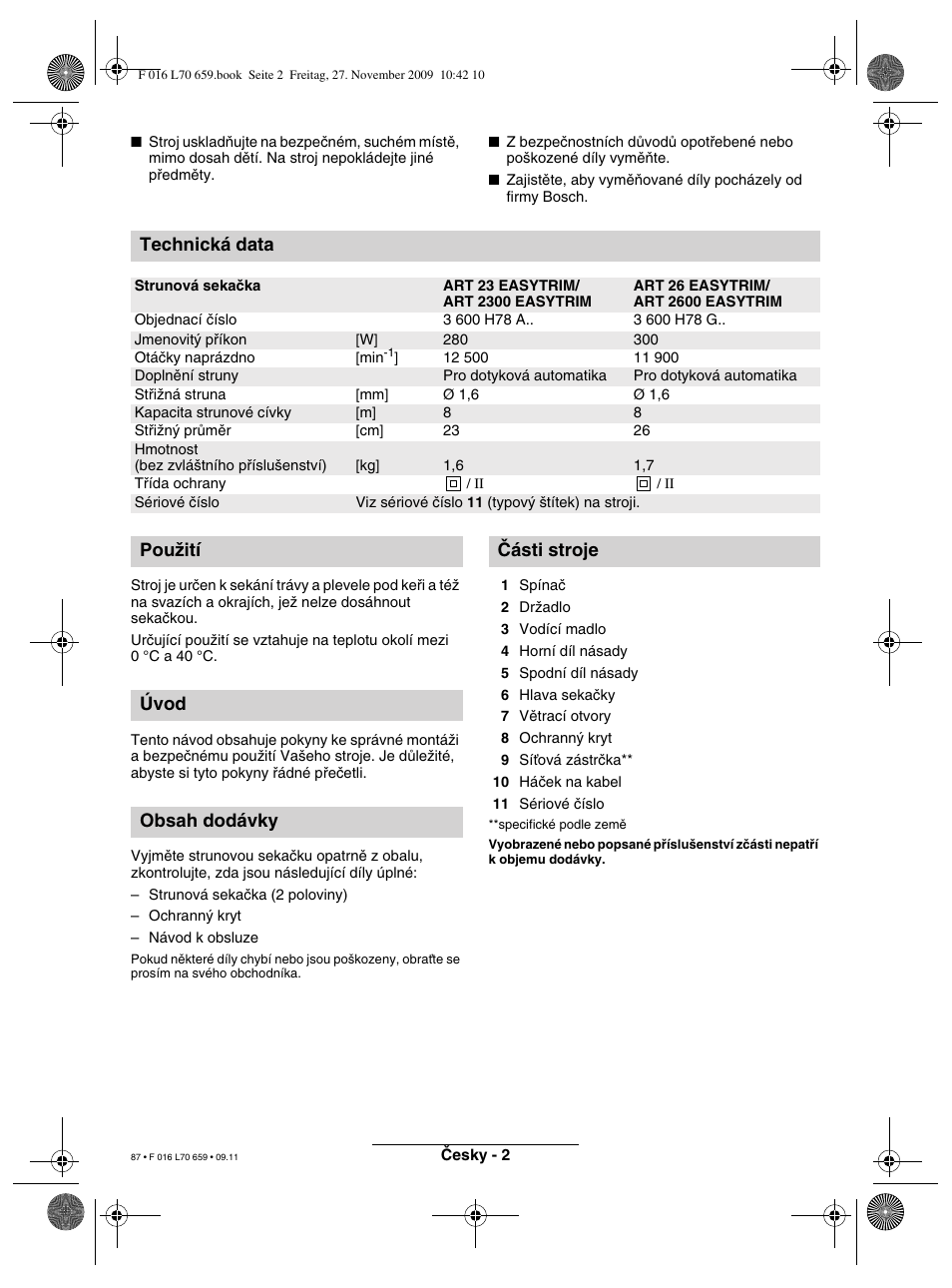 Bosch ART 23 EASYTRIM User Manual | Page 87 / 164
