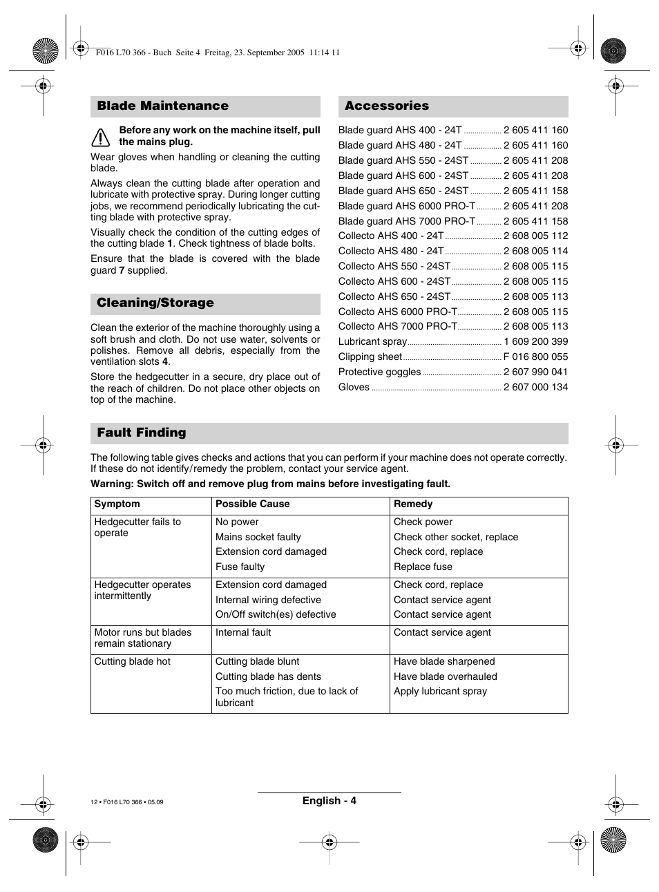 Bosch AHS 550-24 ST User Manual | Page 12 / 69