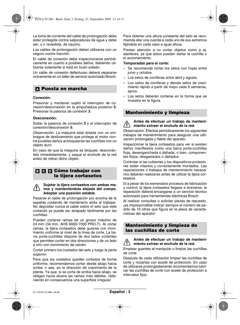 Bosch AHS 550-24 ST User Manual | Page 21 / 69