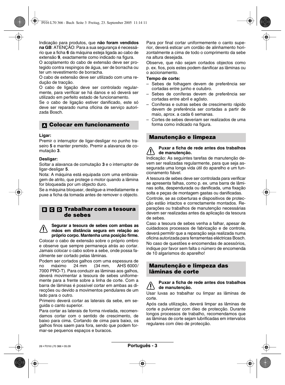 Bosch AHS 550-24 ST User Manual | Page 26 / 69