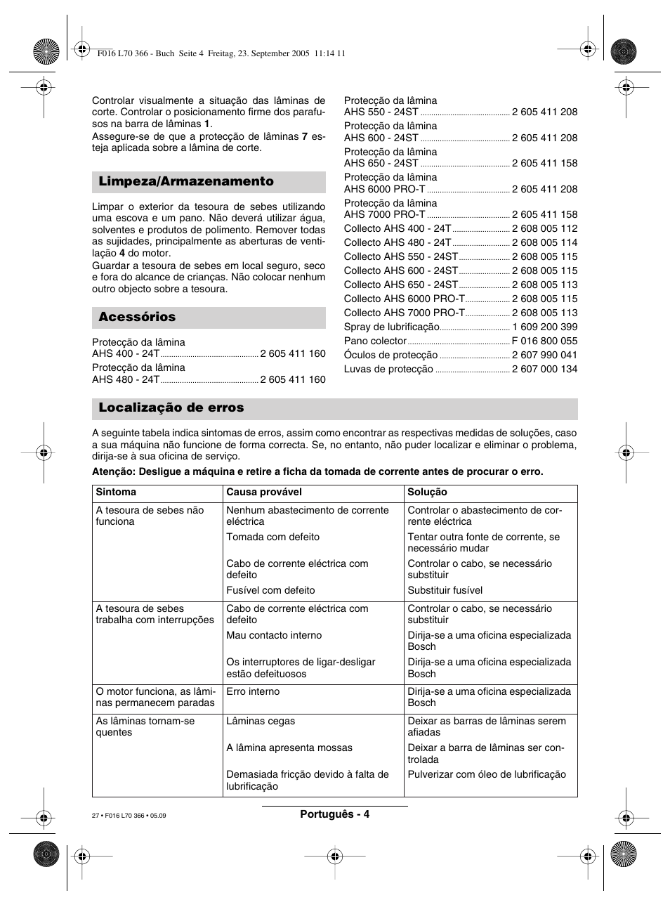 Bosch AHS 550-24 ST User Manual | Page 27 / 69