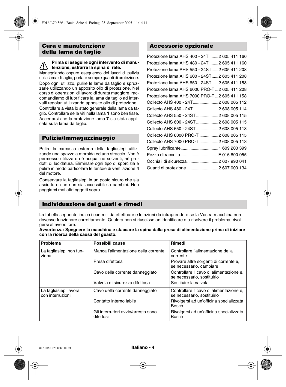 Bosch AHS 550-24 ST User Manual | Page 32 / 69