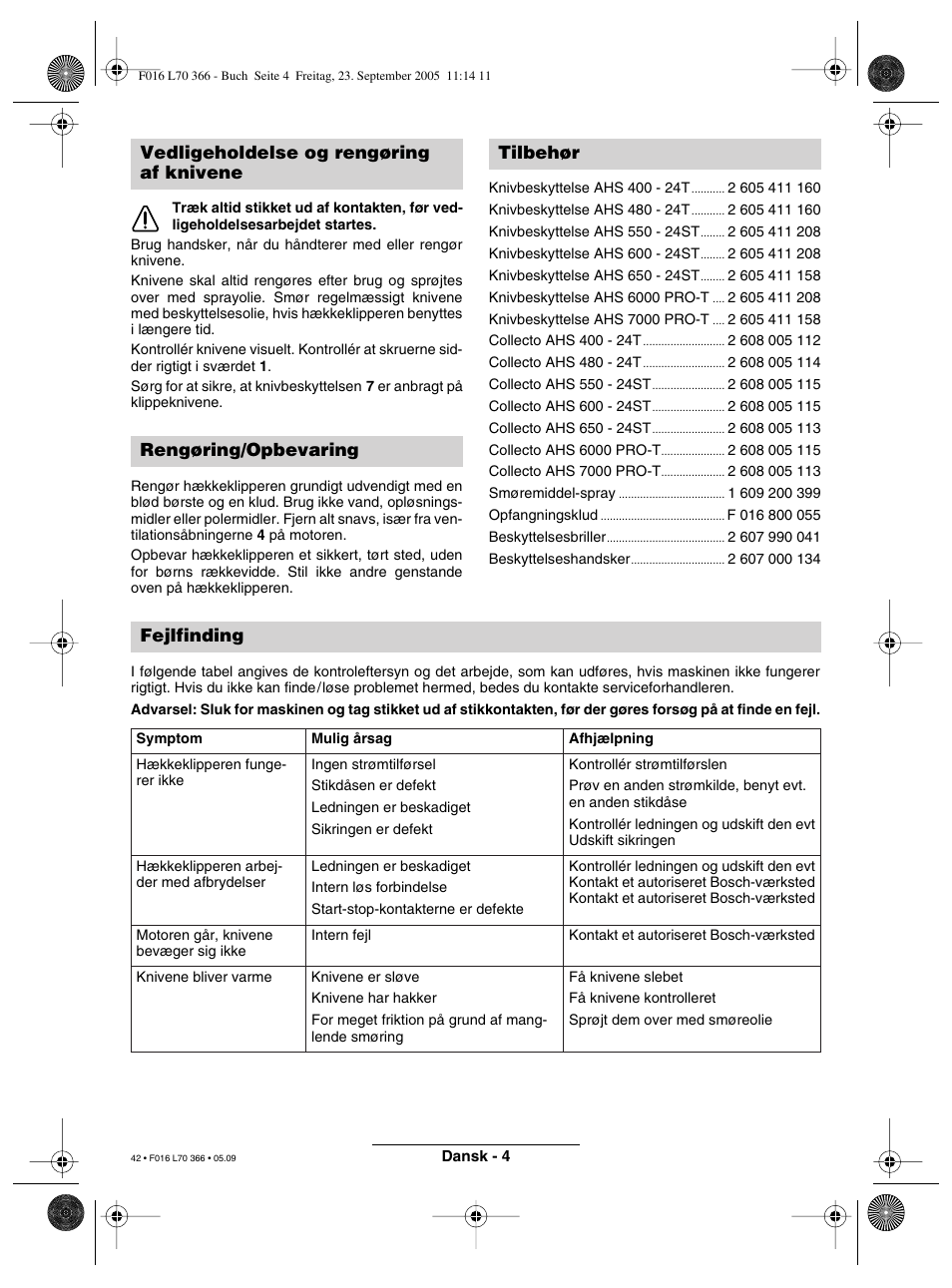 Bosch AHS 550-24 ST User Manual | Page 42 / 69