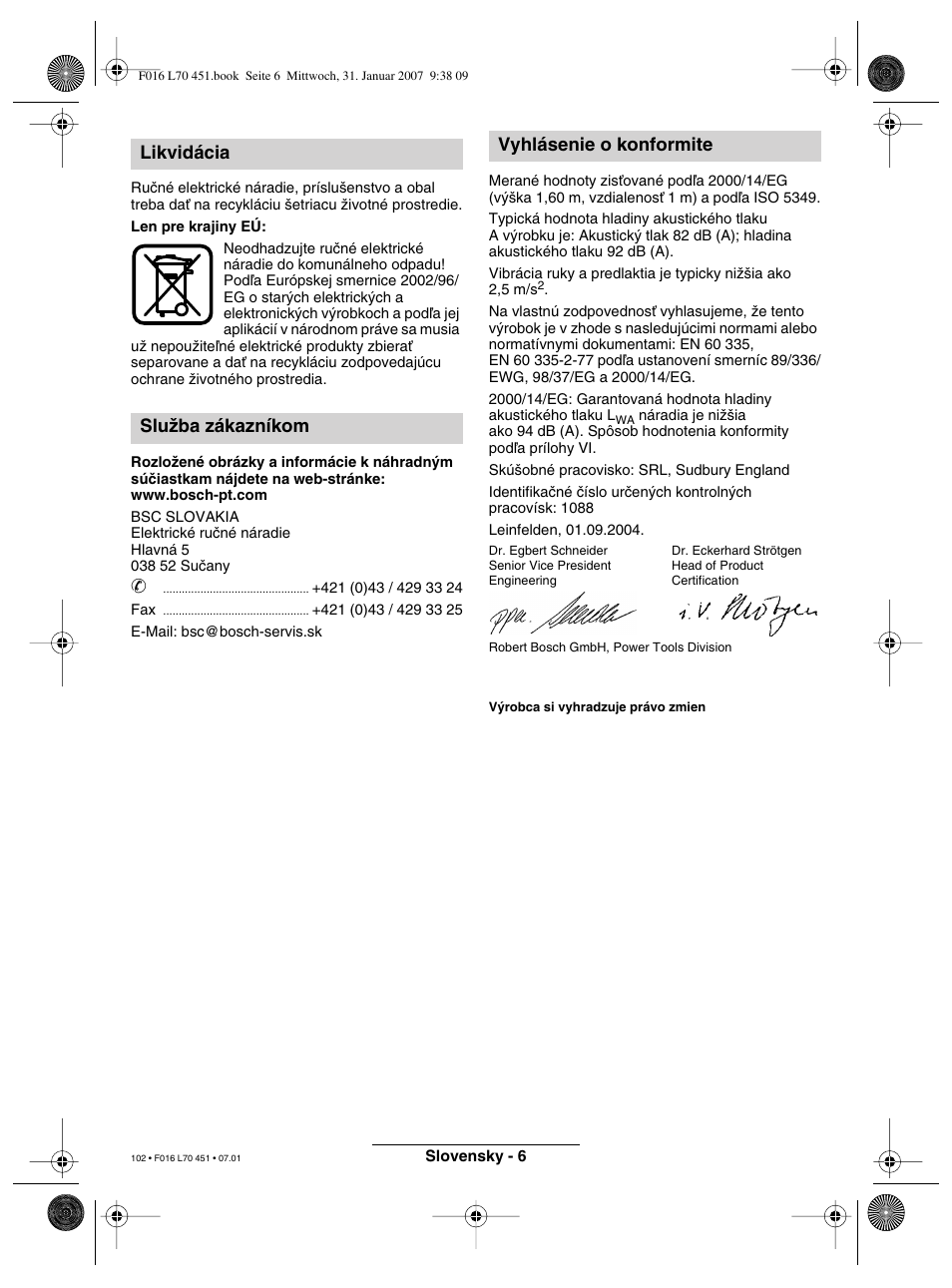 Bosch Rotak 320 User Manual | Page 102 / 170