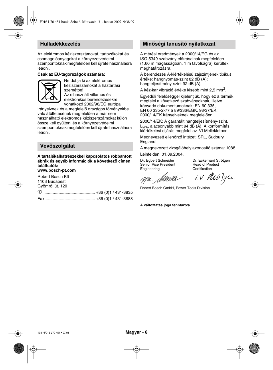 Bosch Rotak 320 User Manual | Page 108 / 170